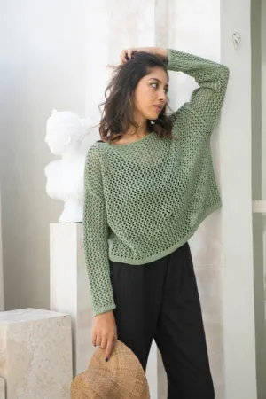 Cheska Knit Jumper - Sage