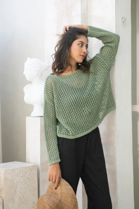 Cheska Knit Jumper - Sage