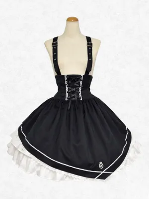 Classic Lolita SK Ruffles Lace Black Lolita Skirts