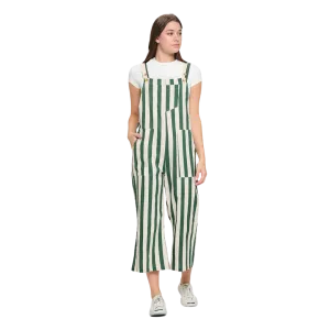Classic Stripes Print Overalls