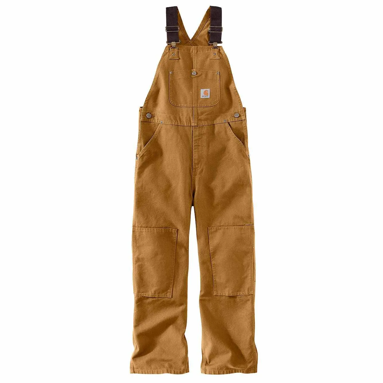 CLCM8601-10-Brown Carhartt Kids Duck Bib Overall