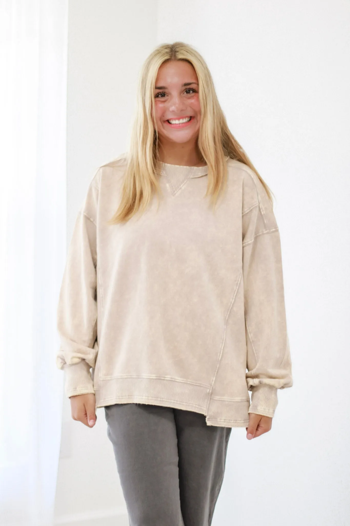 Close to Me Pullover in Ash Mocha