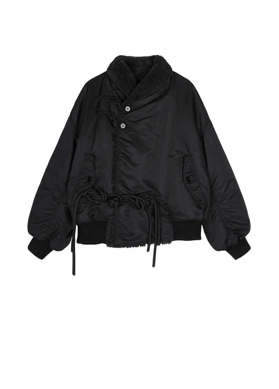 Coat / JNBY Relaxed Jacket in Chinese buckle button
