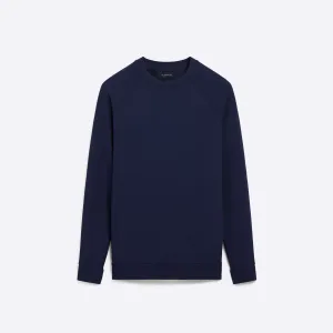 COMFORT Solid Long Sleeve Crew Neck Pullover