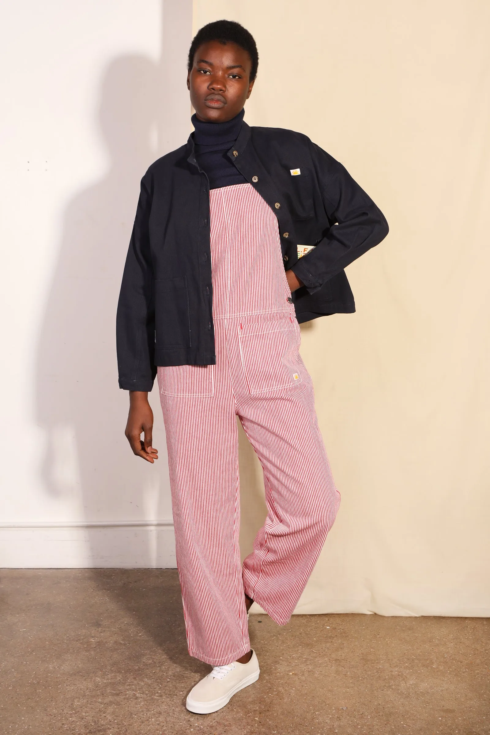 Connor Dungarees Red Ticking