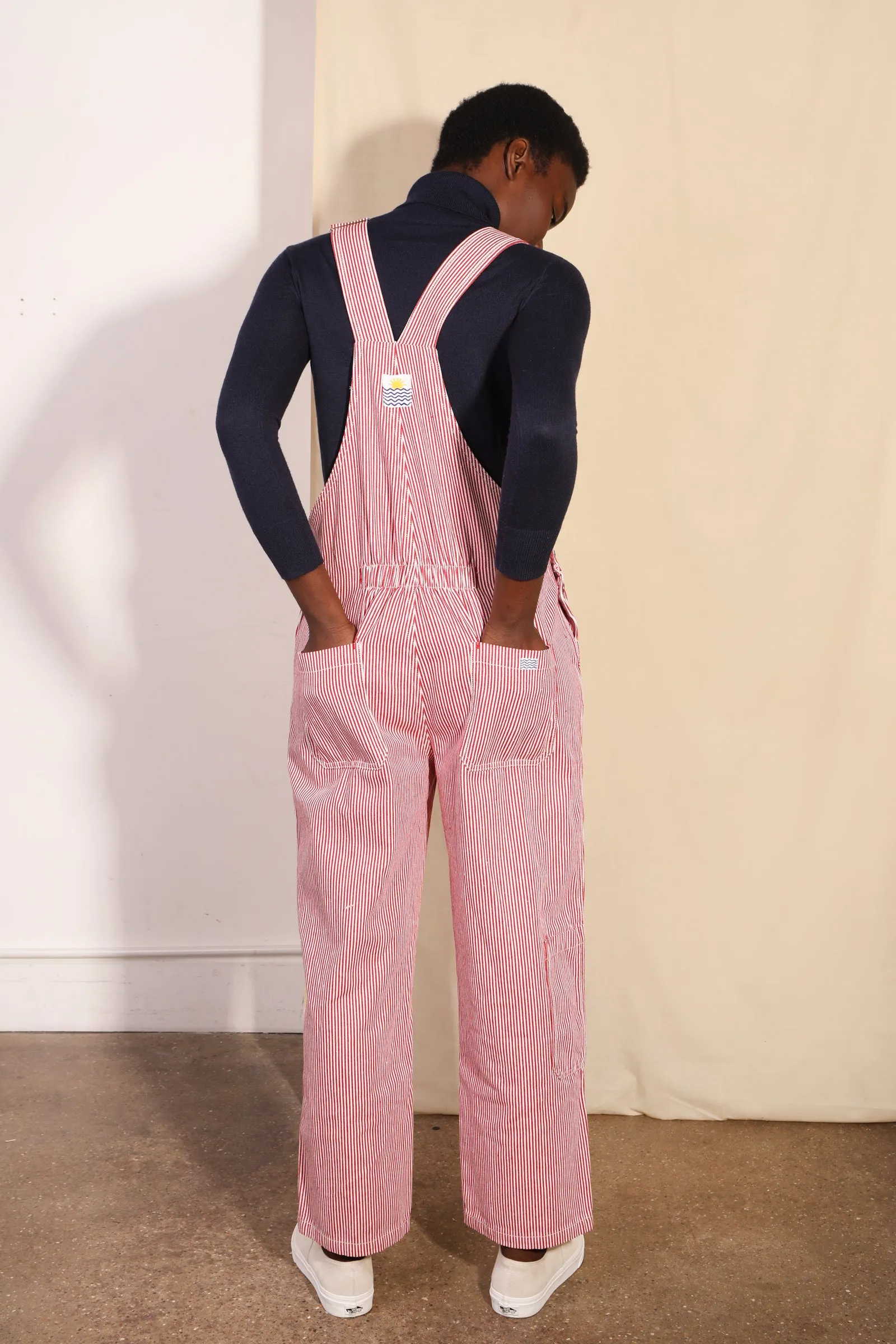 Connor Dungarees Red Ticking
