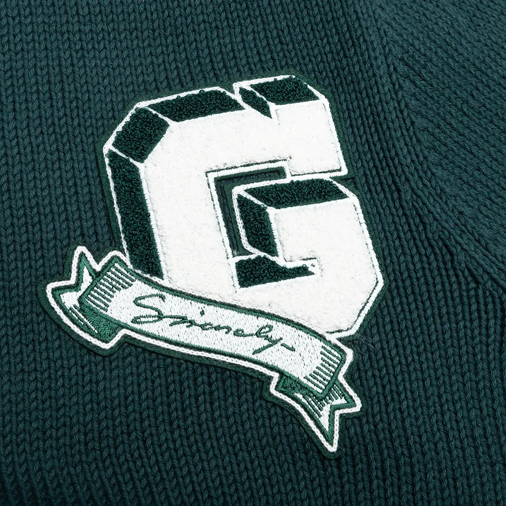 Cotton College Cardigan - Fir Green