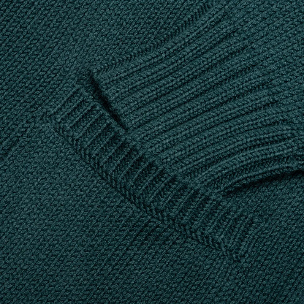 Cotton College Cardigan - Fir Green