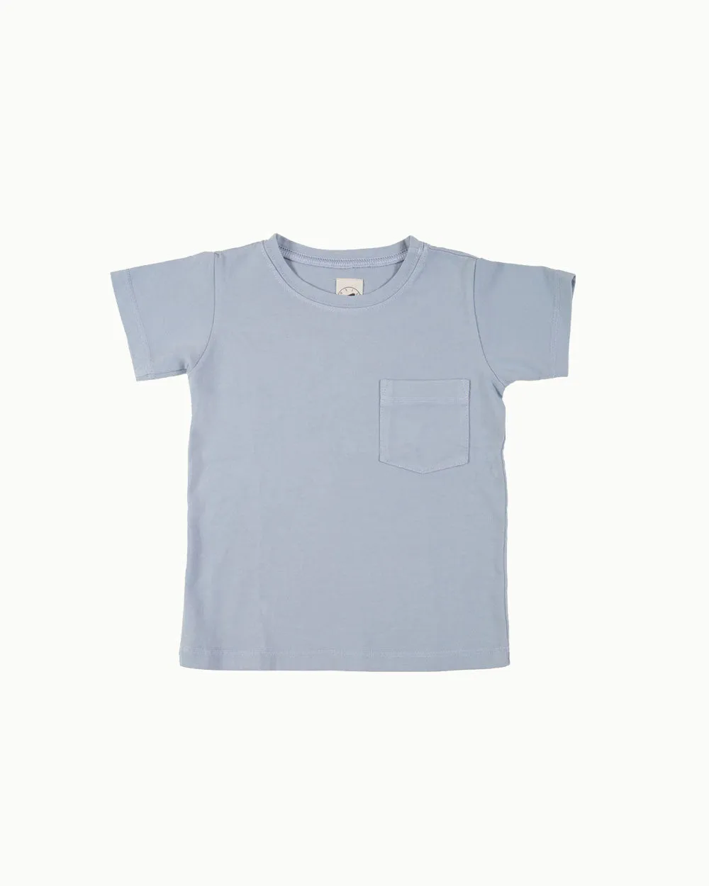 Cotton Tee in Blue Mist