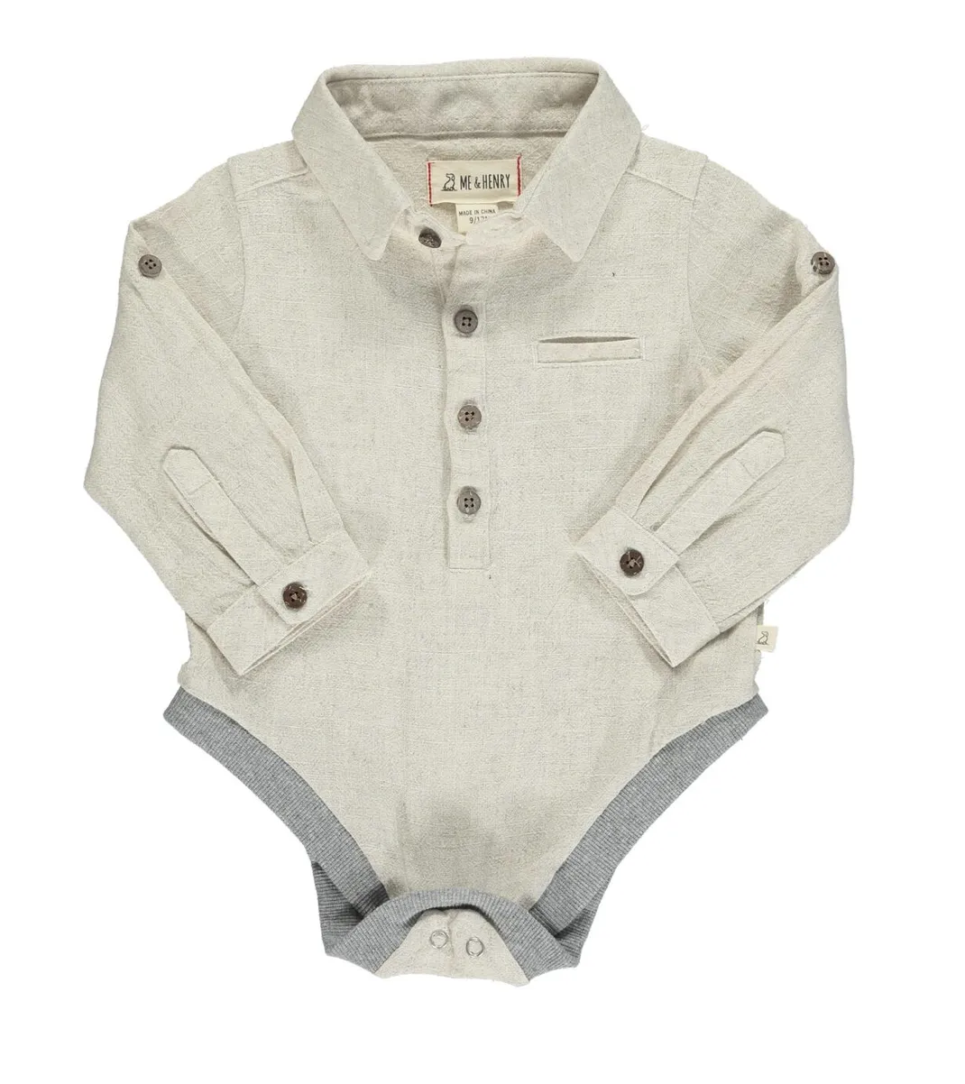 Cream Collared Onesie