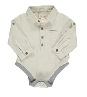 Cream Collared Onesie