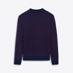 Crew Neck Diamond Check Sweater