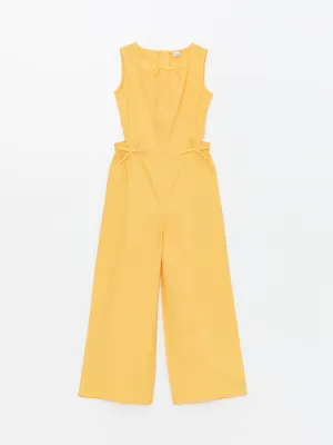 Crew Neck Girls Jumpsuit