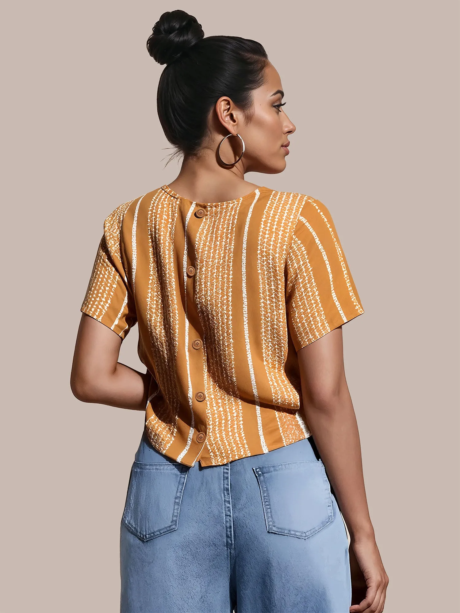 Cropped Striped Top