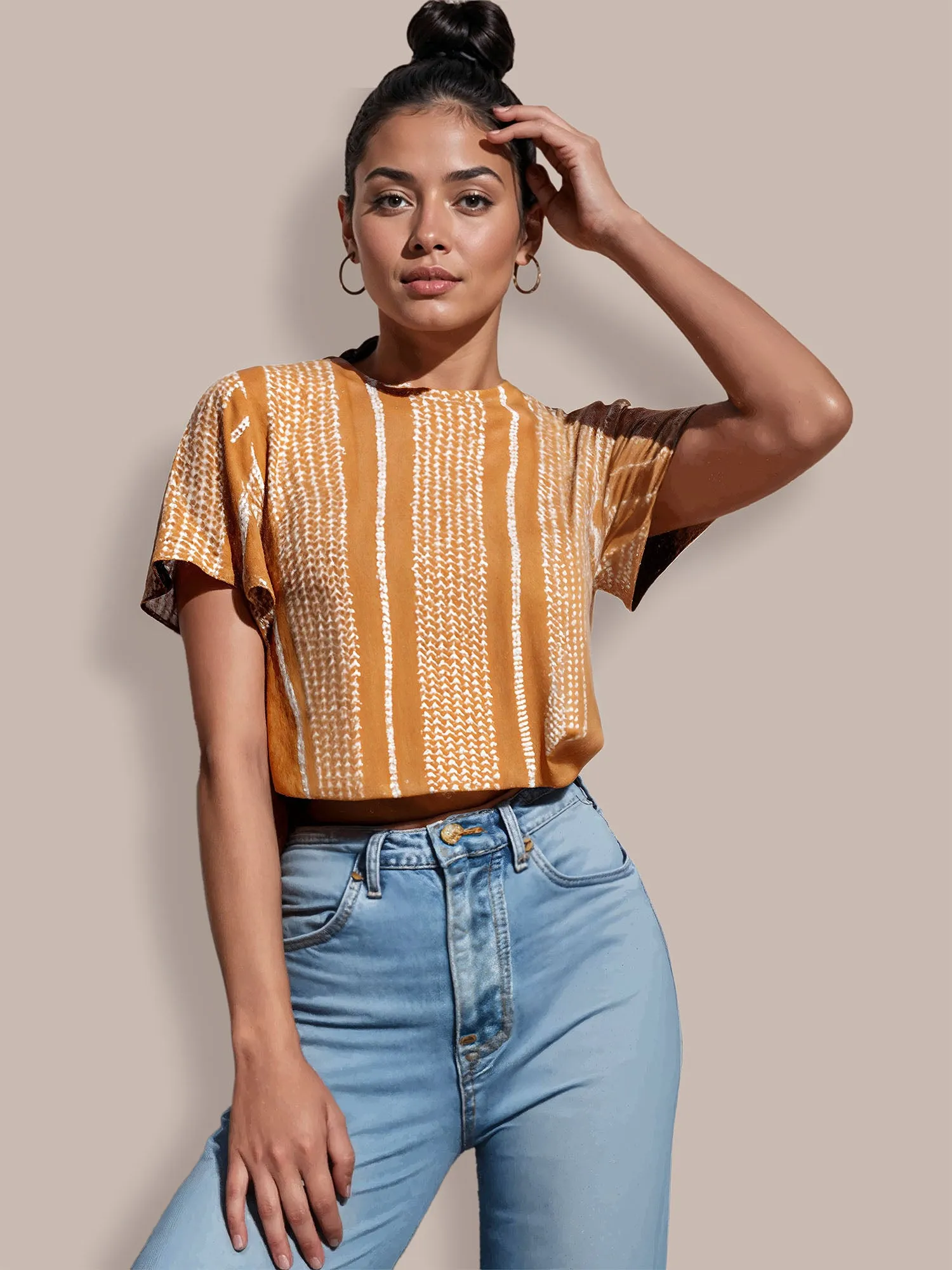 Cropped Striped Top