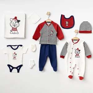 Cute Dog Patterned Hospital exit 10 pieces
