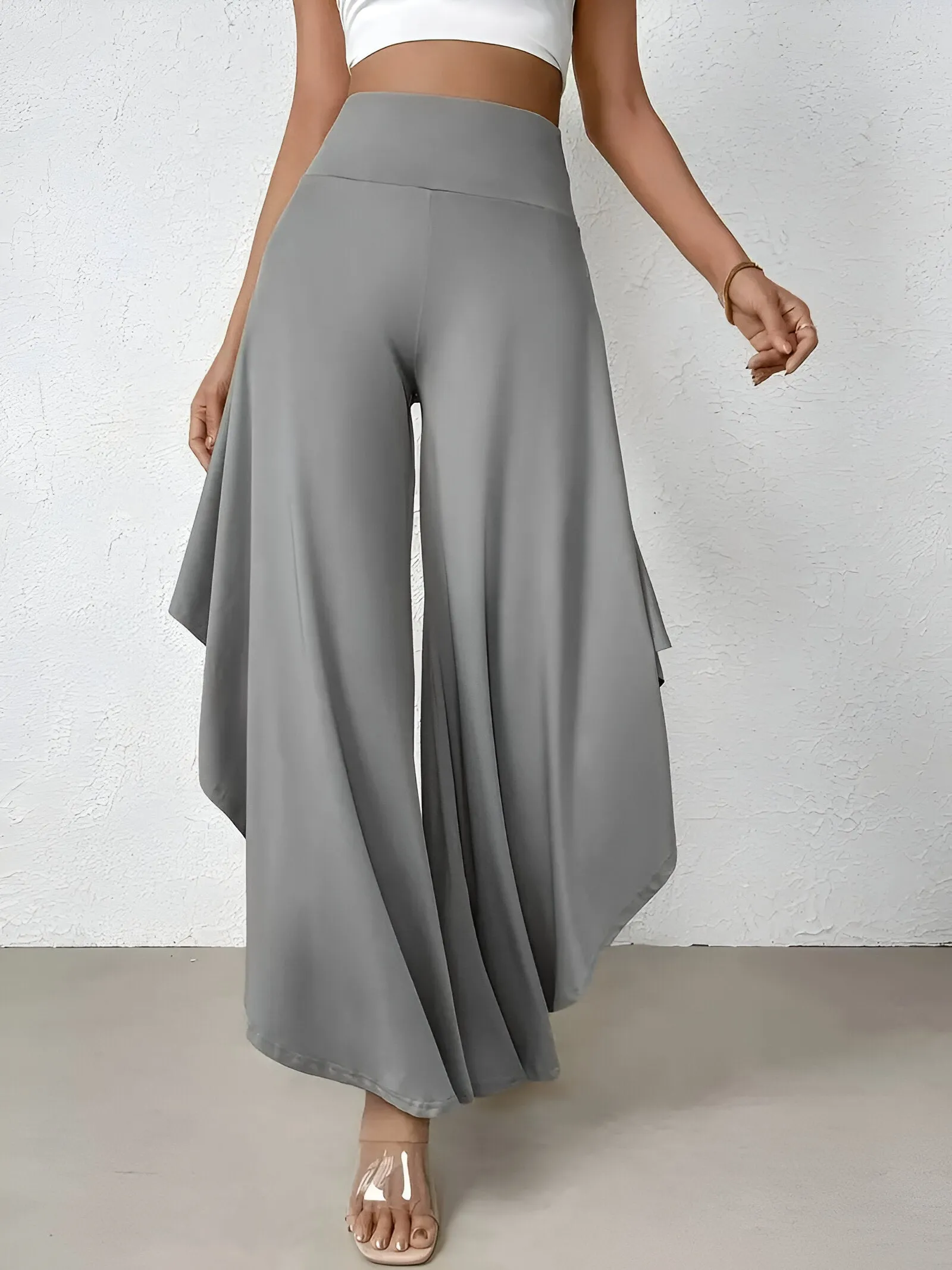 Daniella | Asymmetrical shirt wide pants