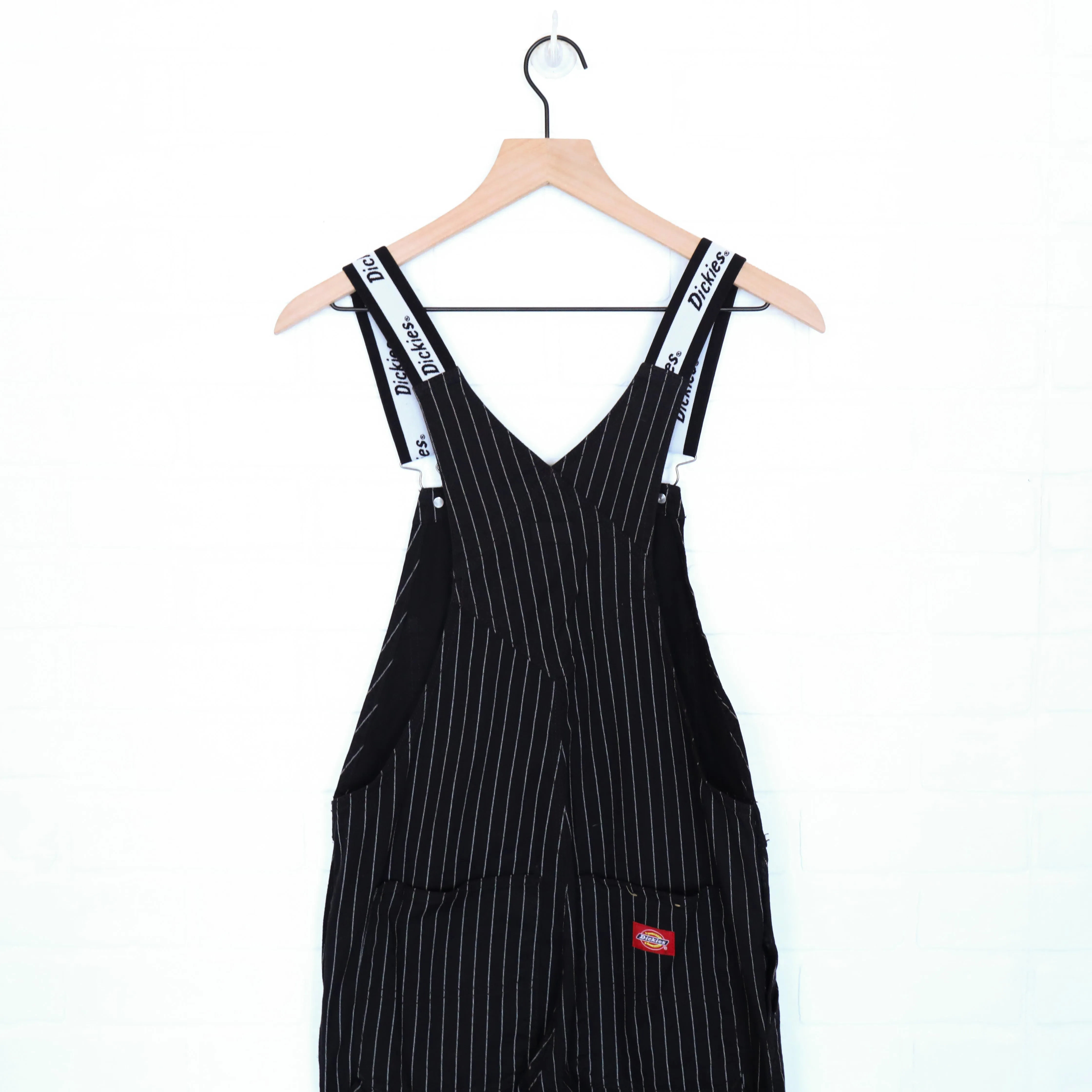 Dickies Black & White Pinstripe Overalls