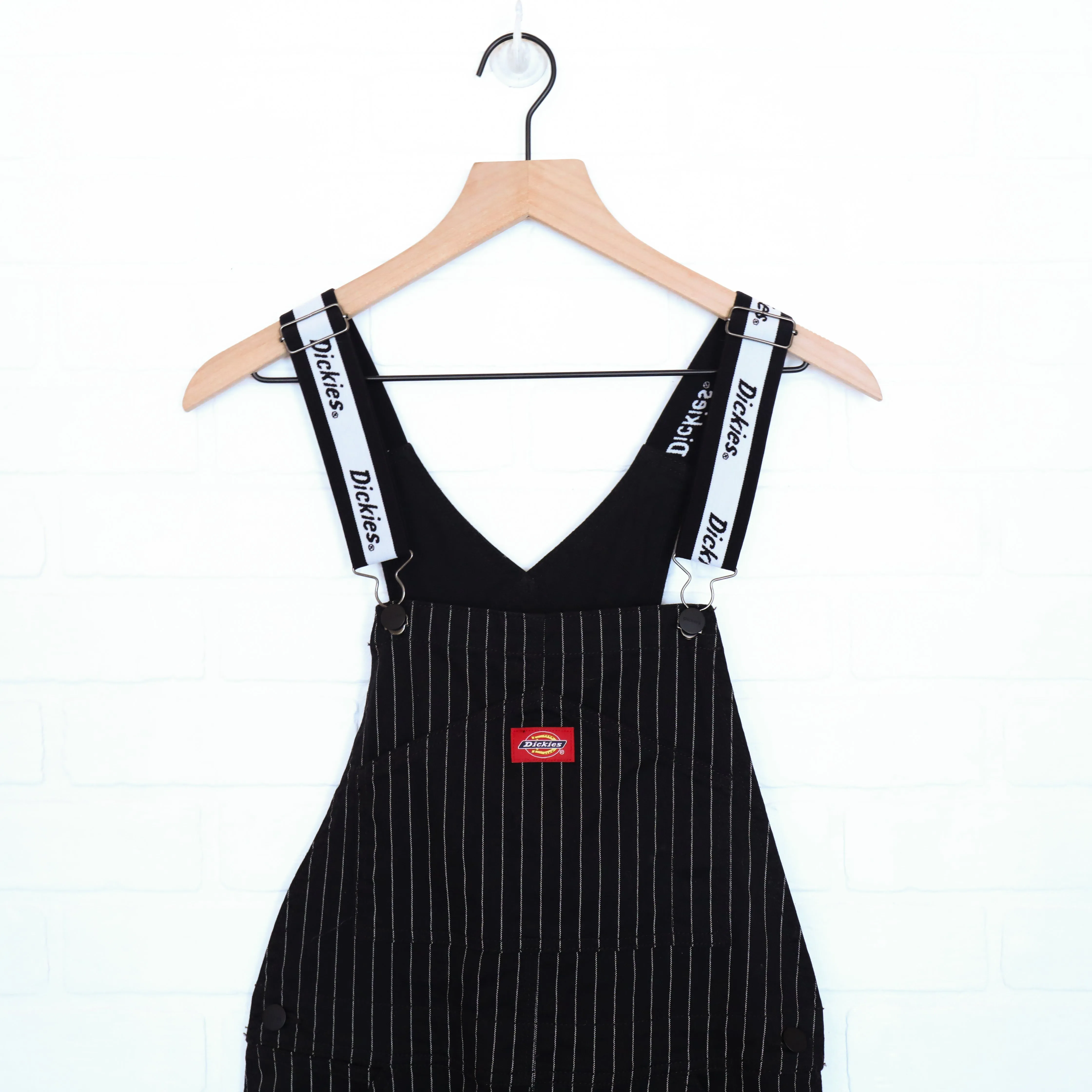 Dickies Black & White Pinstripe Overalls