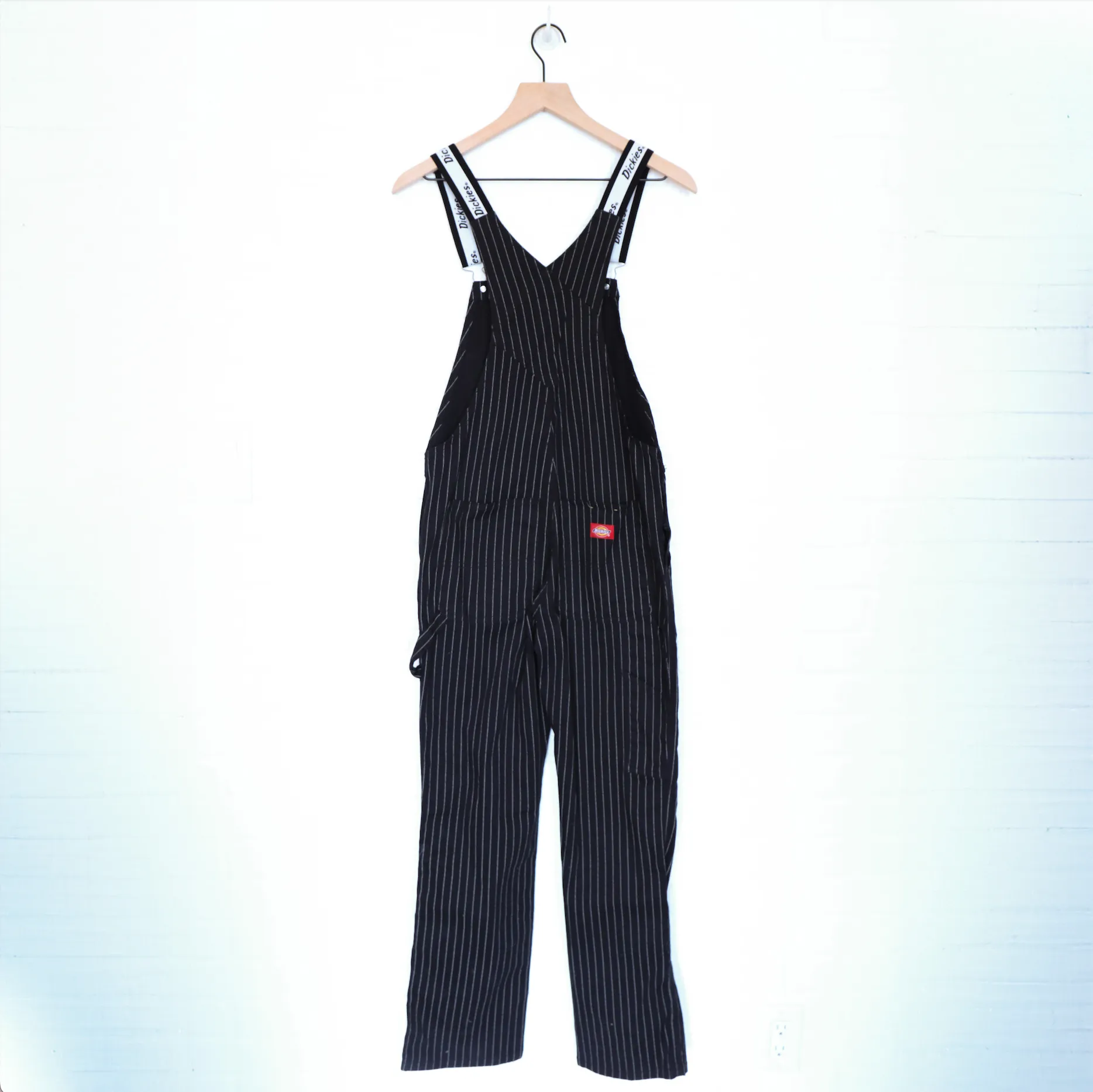 Dickies Black & White Pinstripe Overalls