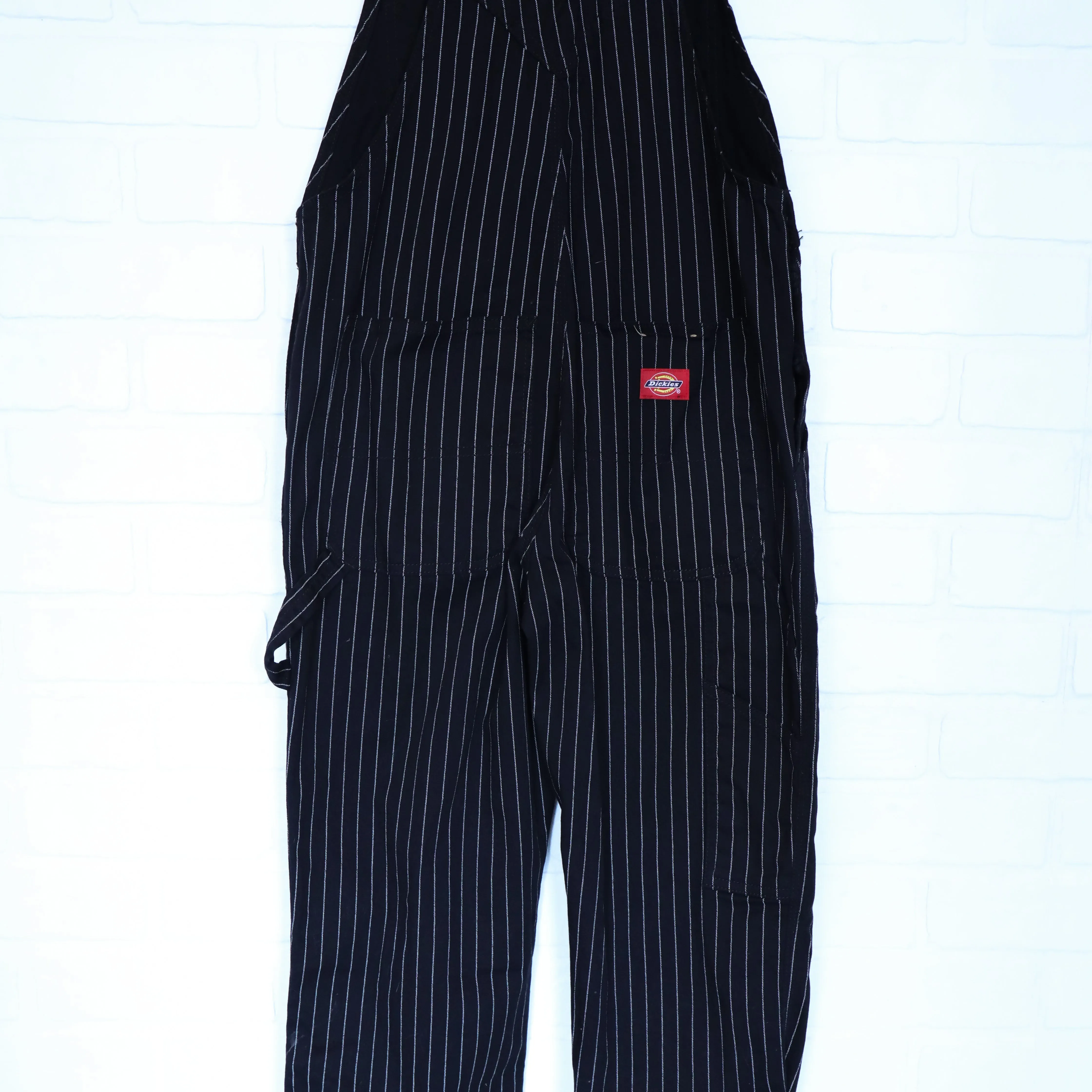 Dickies Black & White Pinstripe Overalls