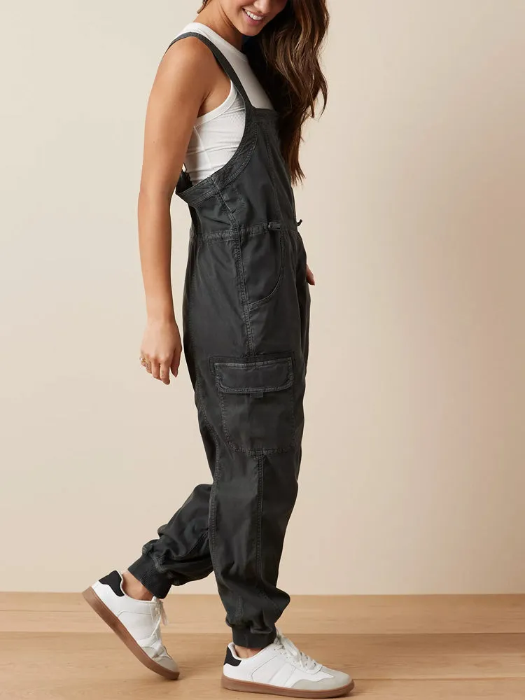 Drape Cargo Dungarees for Women