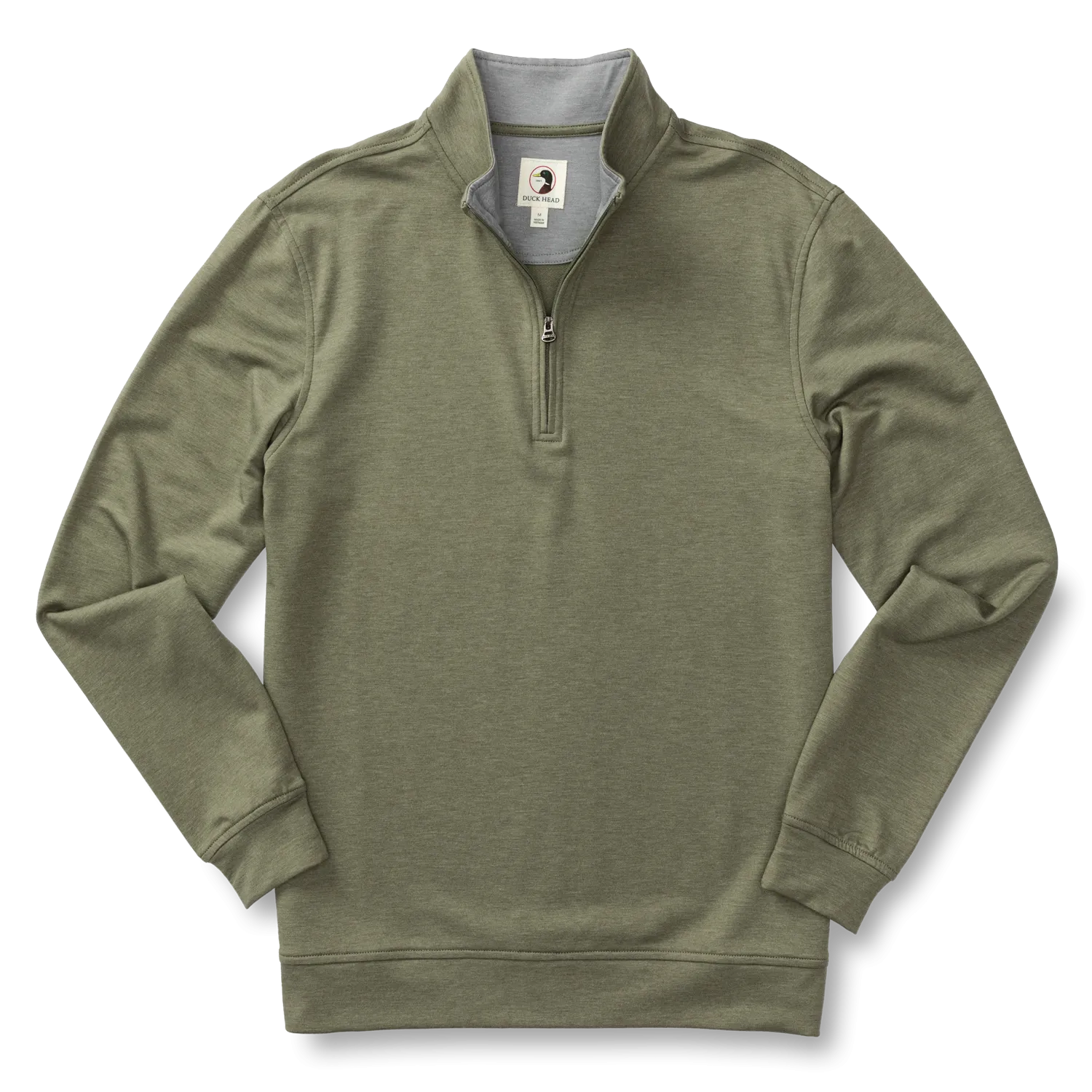 Dunmore Performance 1/4 Zip Pullover - Deep Lichen Olive Heather
