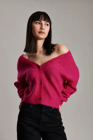 Eden Cardigan - Carmine Pink