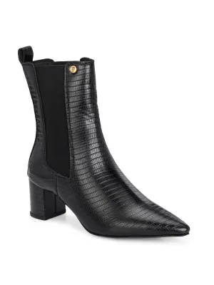 El Paso Women Faux Leather Casual Chelsea Boots