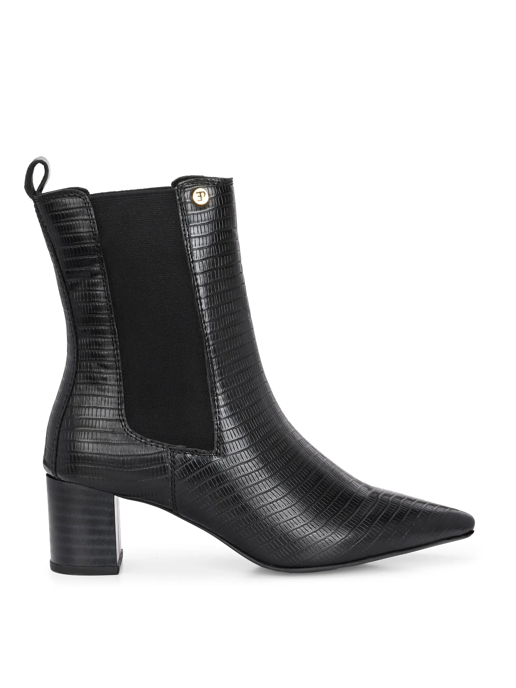 El Paso Women Faux Leather Casual Chelsea Boots