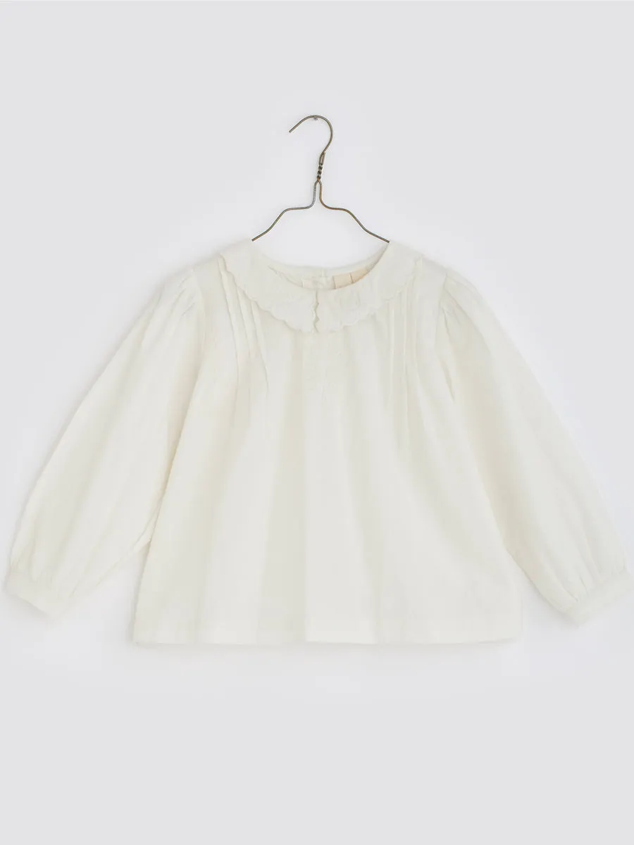 Embroidered Wendy Blouse - Off White
