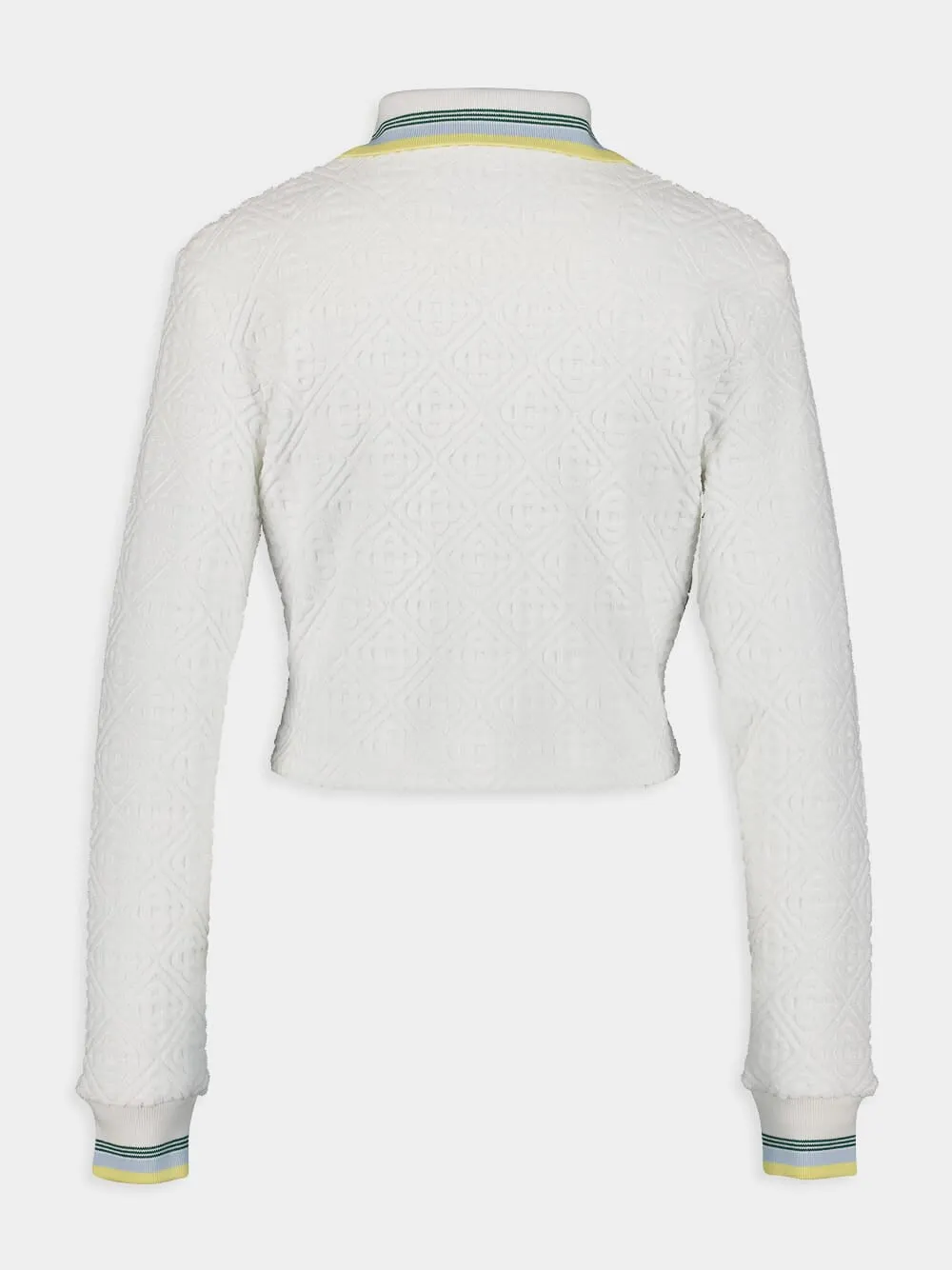 Embroidered Zip-Up Tennis Jacket