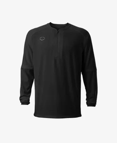 Evoshield Adult Long Sleeve Baseball BP Cage Jacket - Black