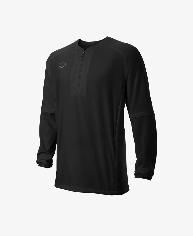Evoshield Adult Long Sleeve Baseball BP Cage Jacket - Black