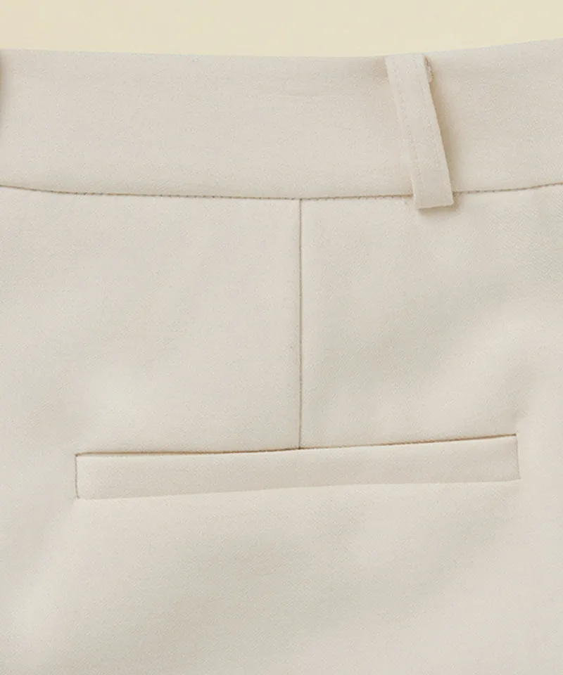 FORDI Pocket Wool Wrap shorts - Ivory