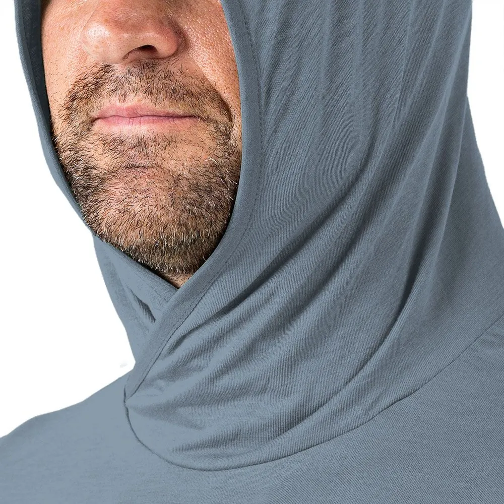 FREE FLY MENS BAMBOO LIGHTWEIGHT. HOODY - BLUE STEEL