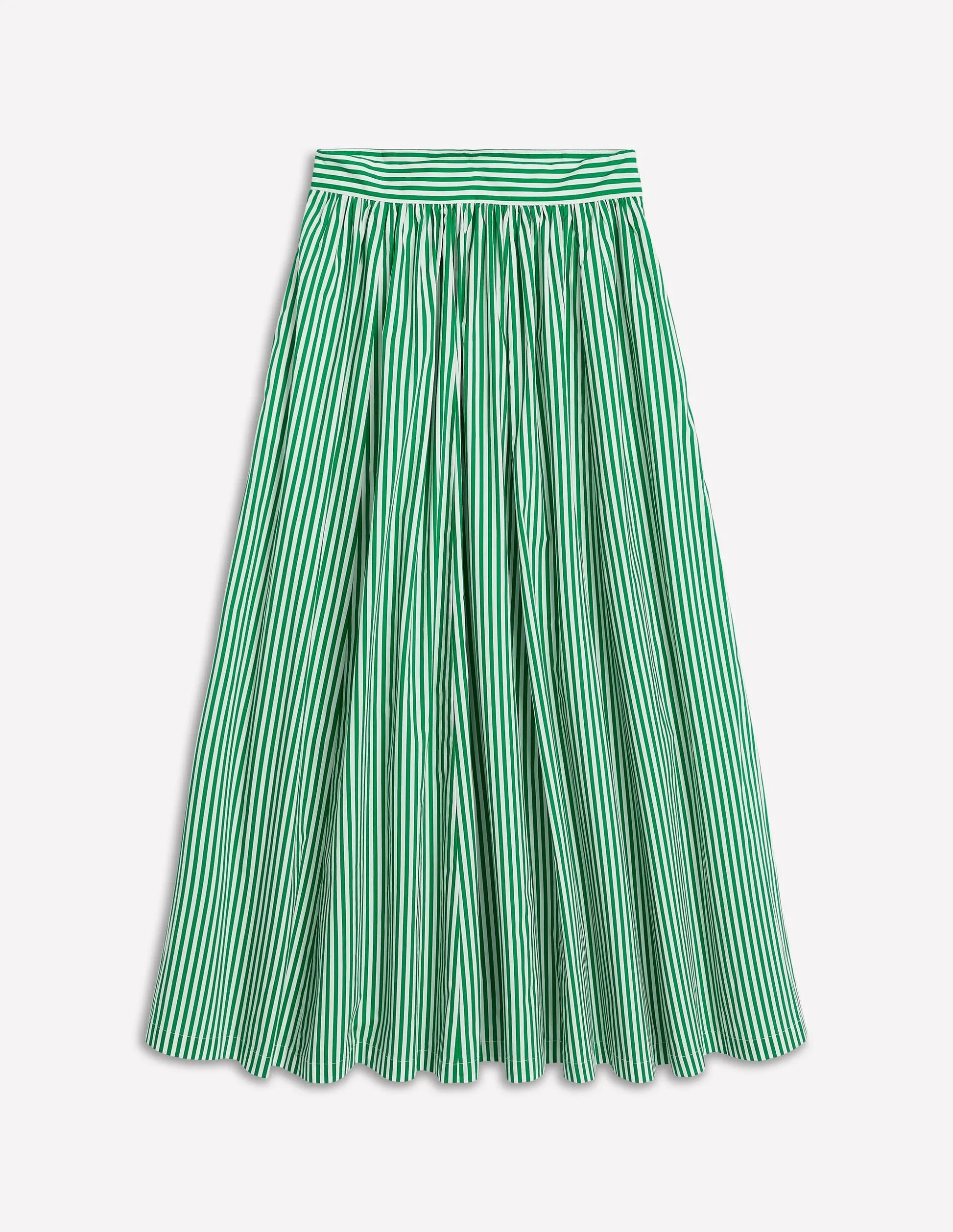 Full Poplin Maxi Skirt