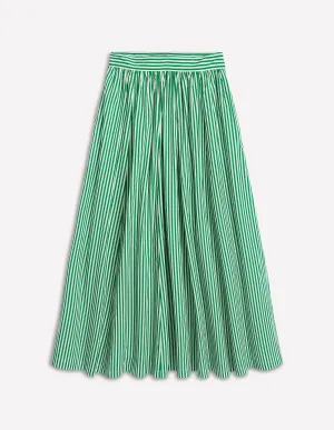Full Poplin Maxi Skirt