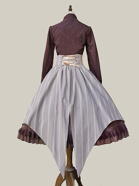 Gothic Lolita Skirt Infanta Coffee Brown Lolita Skirts