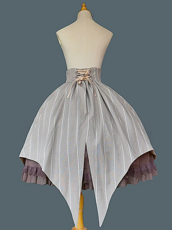 Gothic Lolita Skirt Infanta Coffee Brown Lolita Skirts
