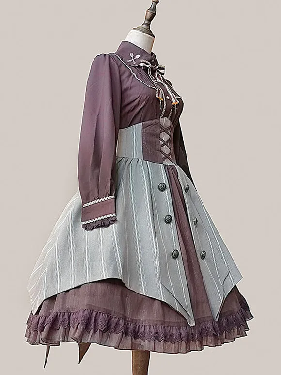 Gothic Lolita Skirt Infanta Coffee Brown Lolita Skirts