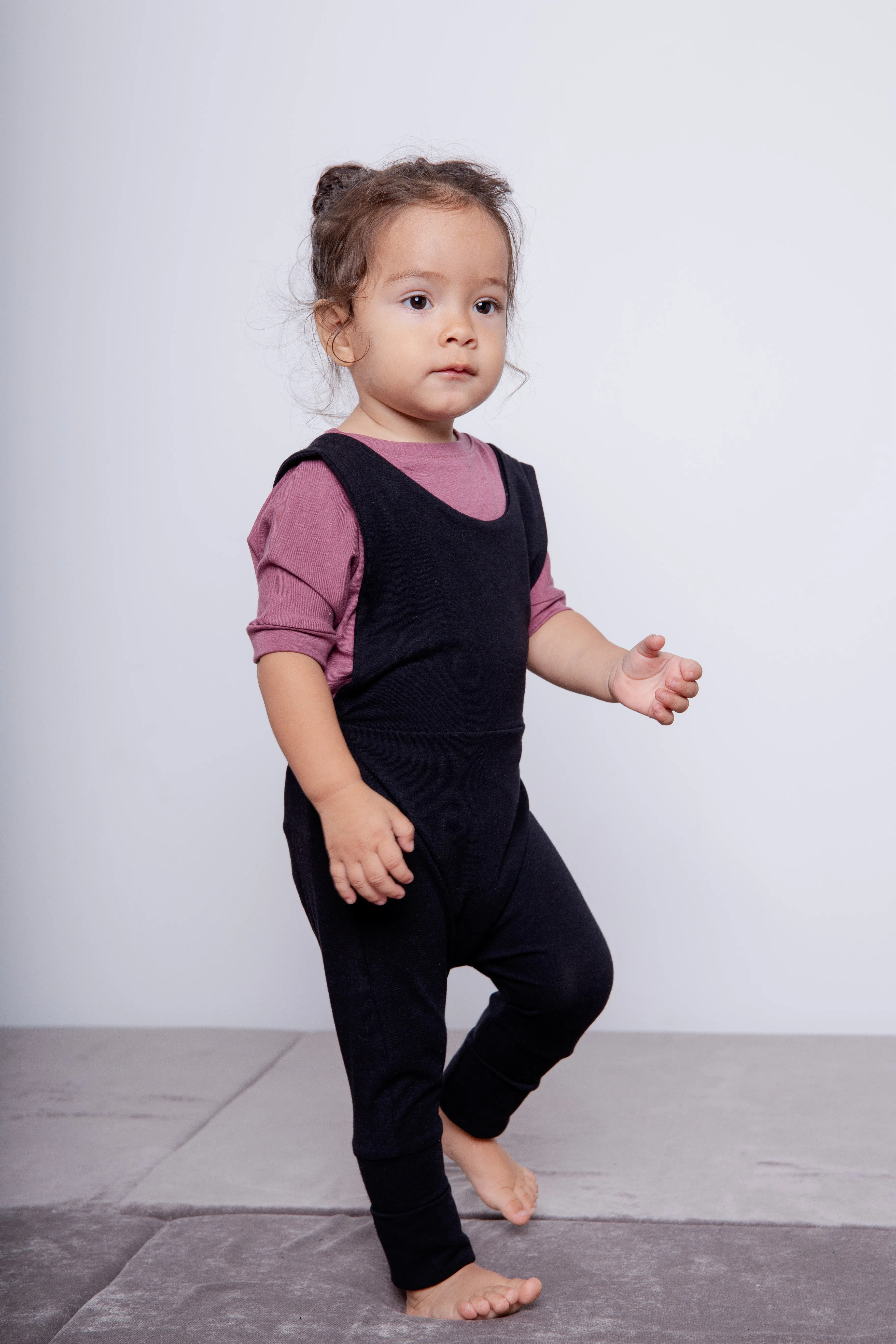 Grow With Me Overalls | Black