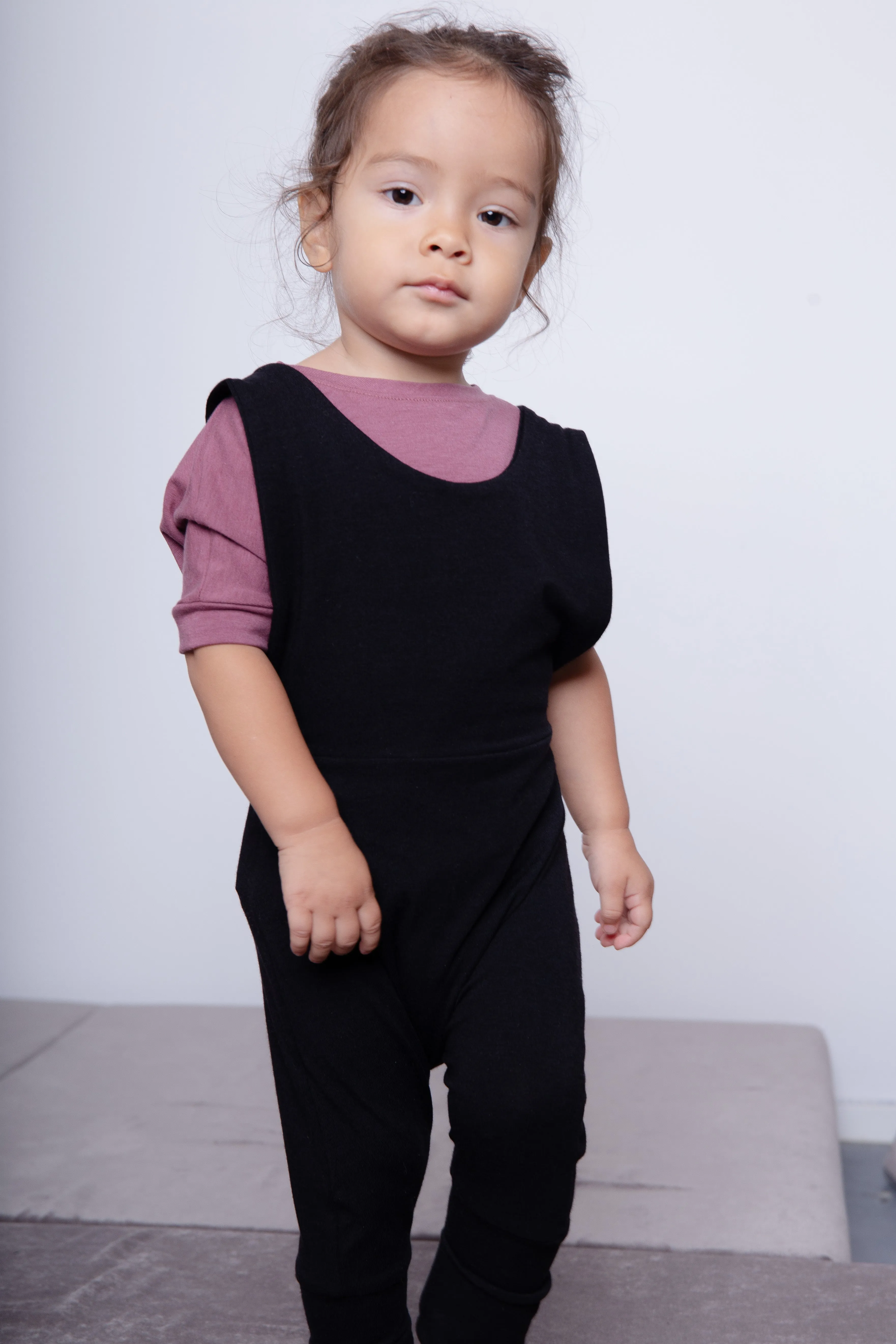 Grow With Me Overalls | Black