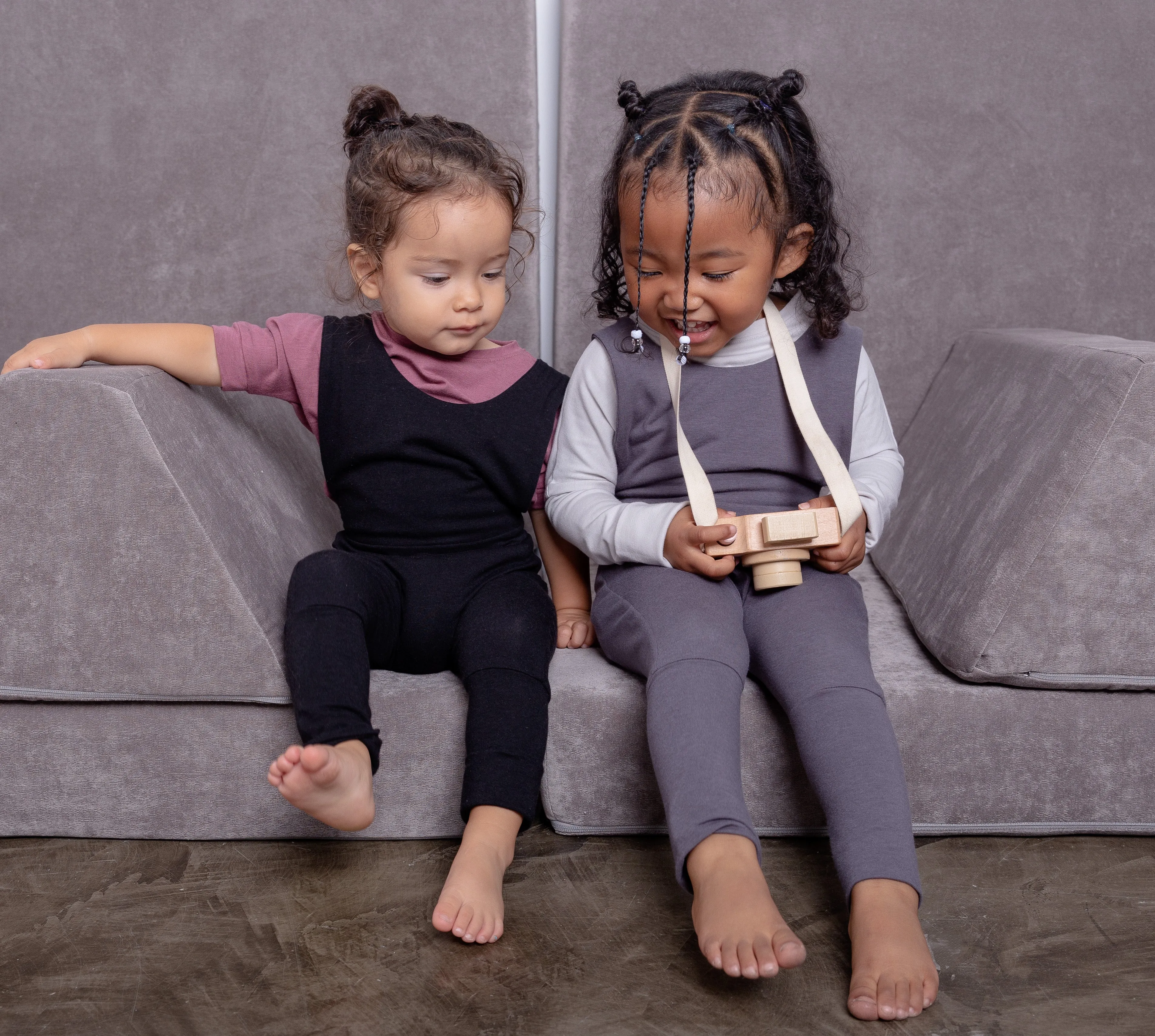 Grow With Me Overalls | Black
