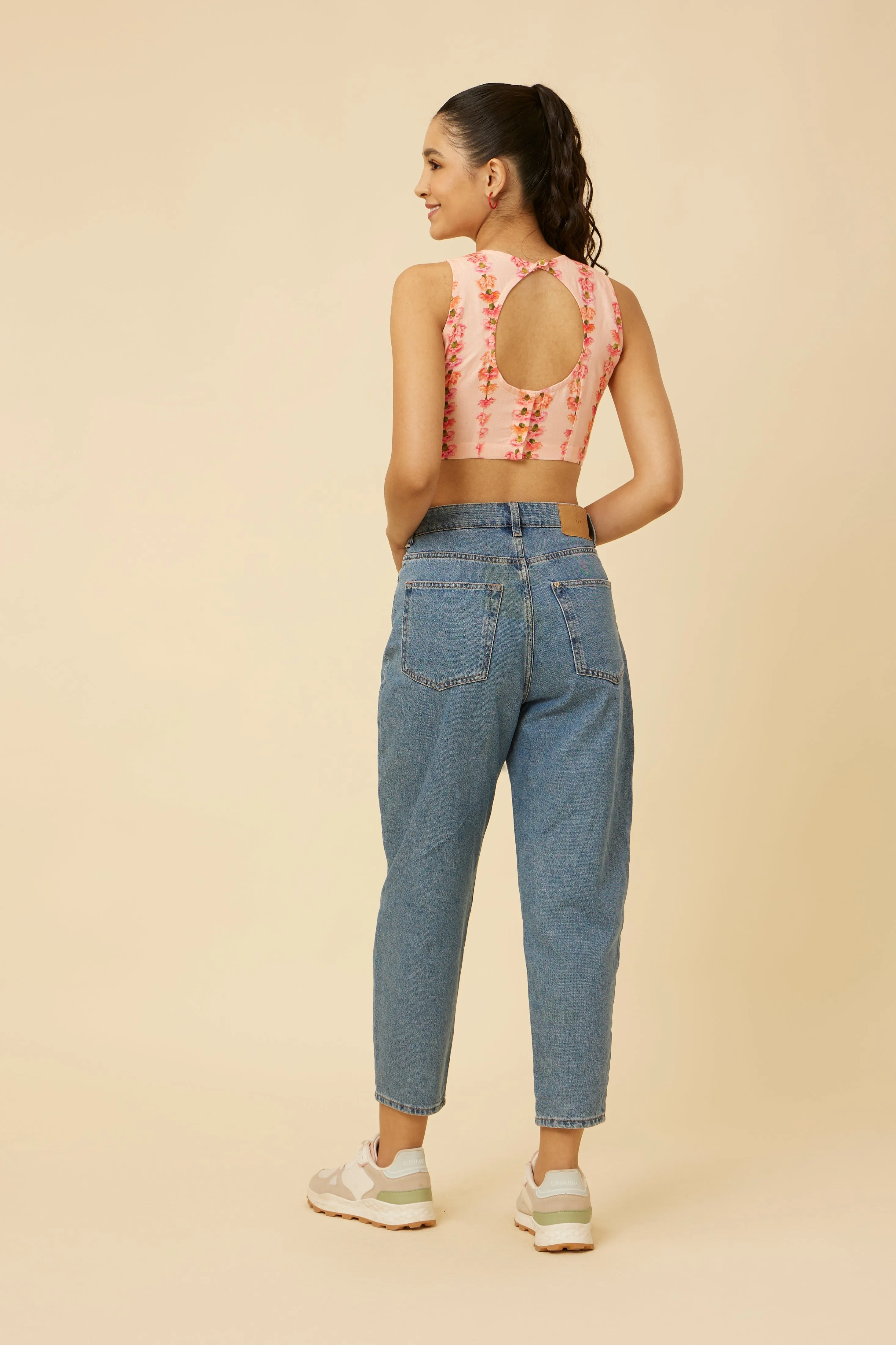 Gulabi Garden Crop Top