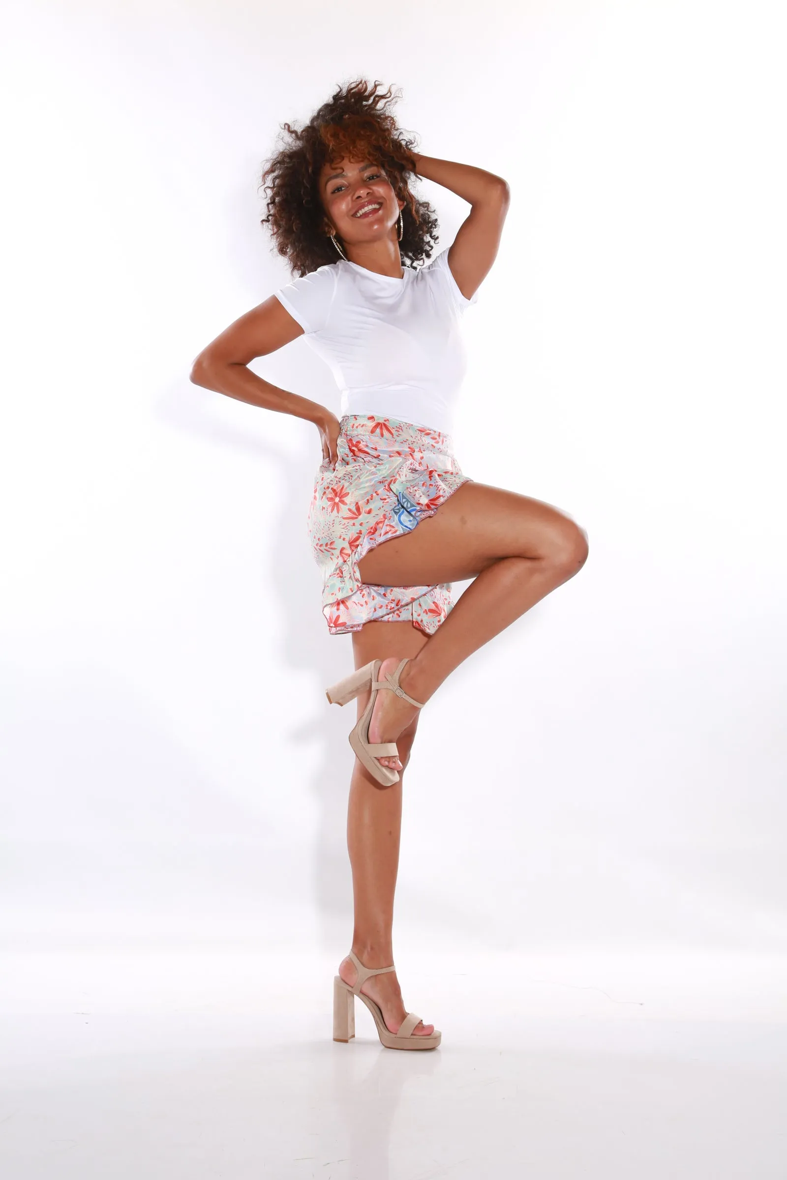 Happy Pants wrap style skorts - cherry blossom