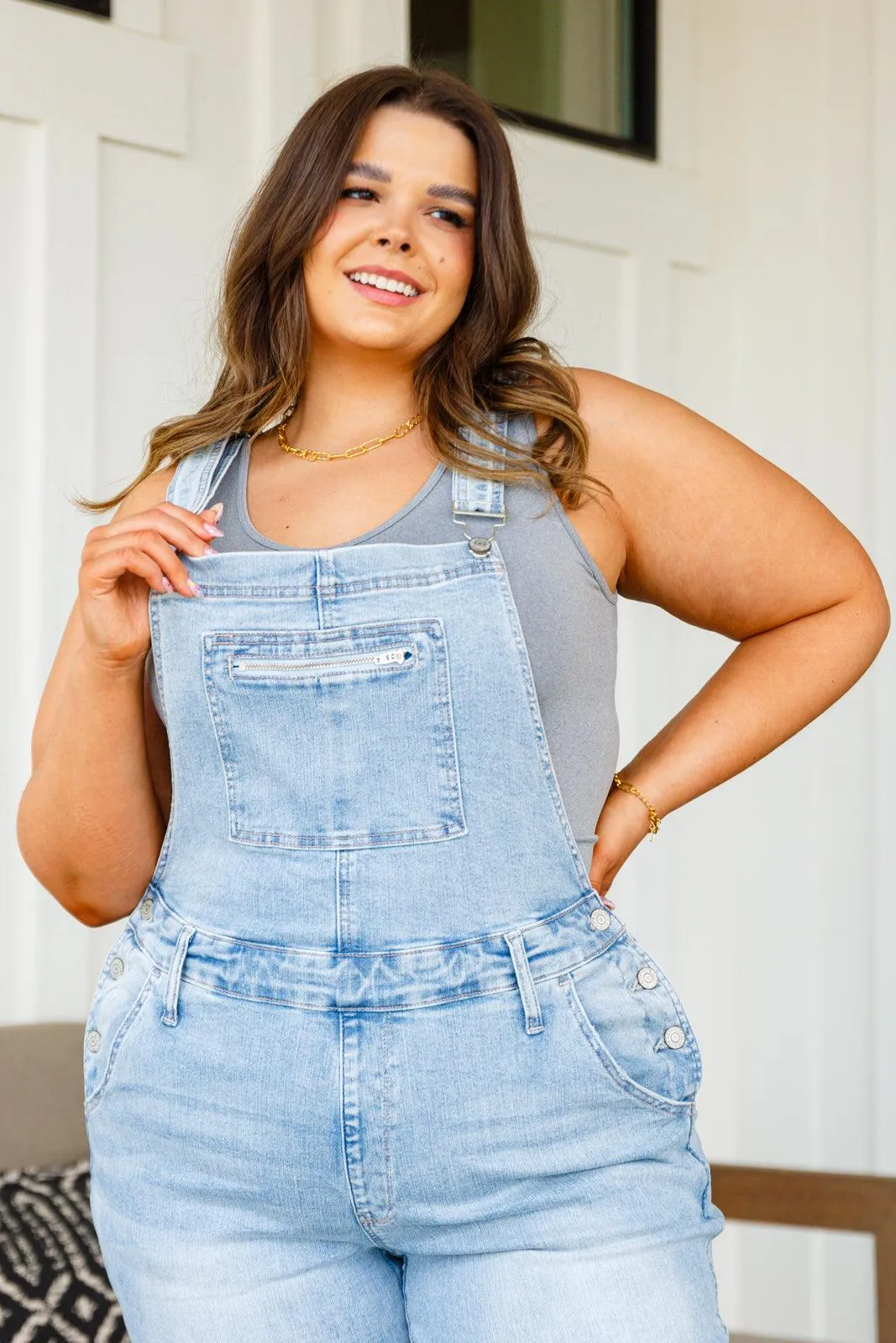 Hazel Blues® |  Standard Issue Seamless Longline Tank in Heather Grey