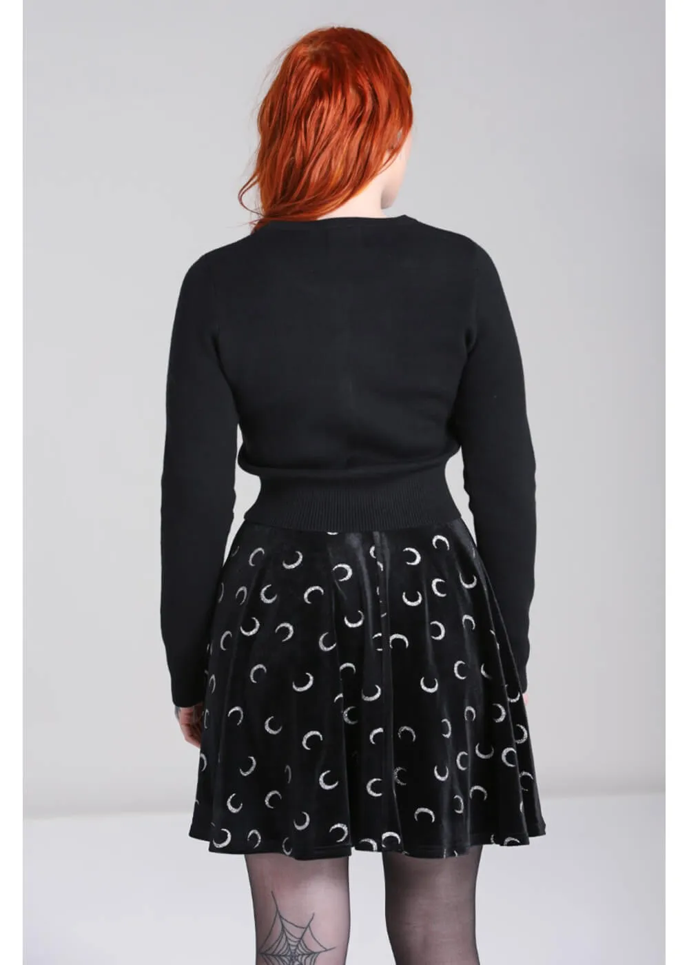 Hell Bunny Solaris Moon 40's Cardigan Black