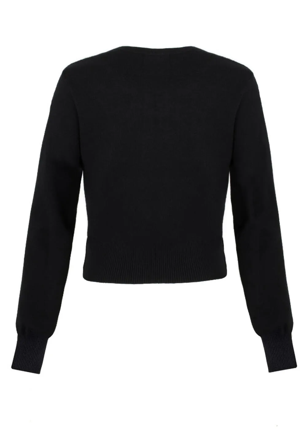 Hell Bunny Solaris Moon 40's Cardigan Black