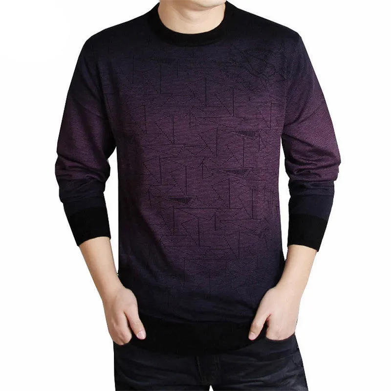 High Quality Autumn Winter Dress Knitted Sweater Men Clothing Casual Shirt Cashmere Wool Pullover O-Neck S - XXXL